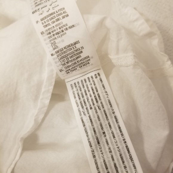 Abercrombie & Fitch White Layered Wrap Tie Summer Mini Dress Spaghetti Straps - Picture 11 of 13